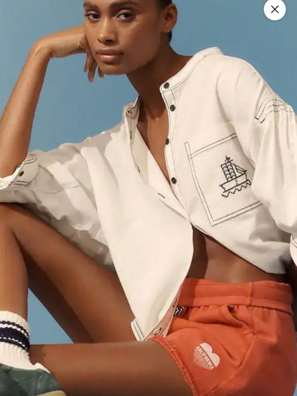 NWOT Rare Anthropologie Pilcro Sailboat Small Batwing Blouse - Sample